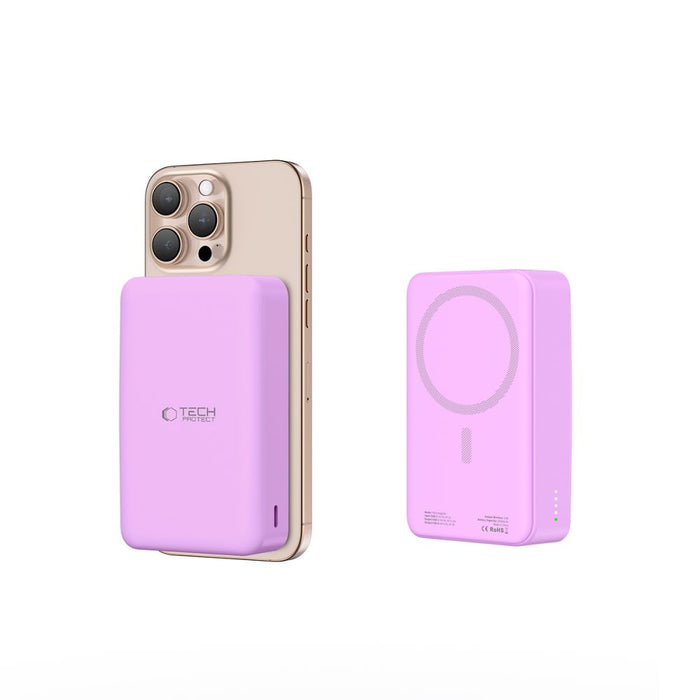 Powerbank Tech-Protect PB12 LifeMag MagSafe 20000MAH - purple