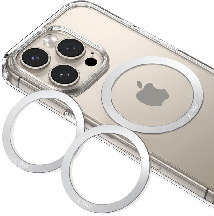 Tech-Protect MMP-110 2in1 MagSafe Ring - Silver / Silver