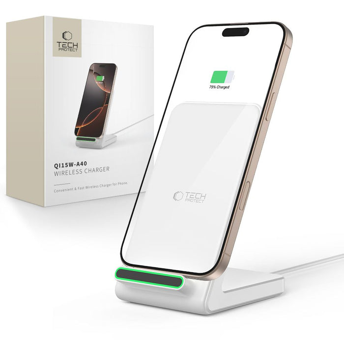 Tech-Protect QI15W-A40 wireless charger - white