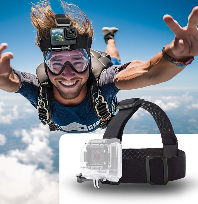 Tech-Protect GA100 Head Mount for GoPro / DJI - black