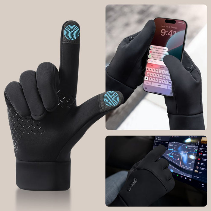 Tech-Protect WG01 Gloves with Touch Tips L - Black