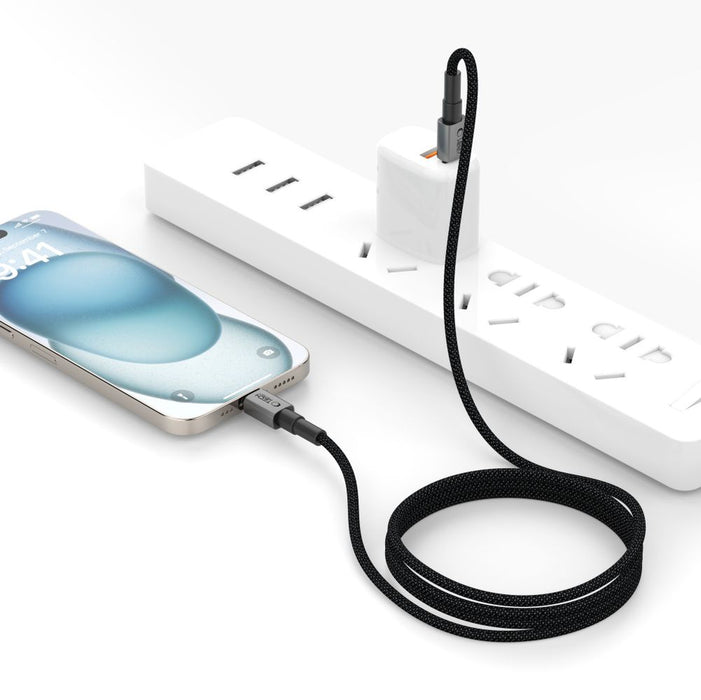 Tech-Protect UltraBoost DNA USB-C / Lightning PD27W/3A cable 100 cm - gray
