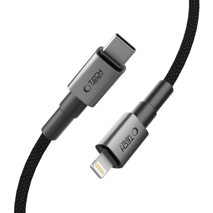 Tech-Protect UltraBoost DNA USB-C / Lightning PD27W/3A cable 100 cm - gray