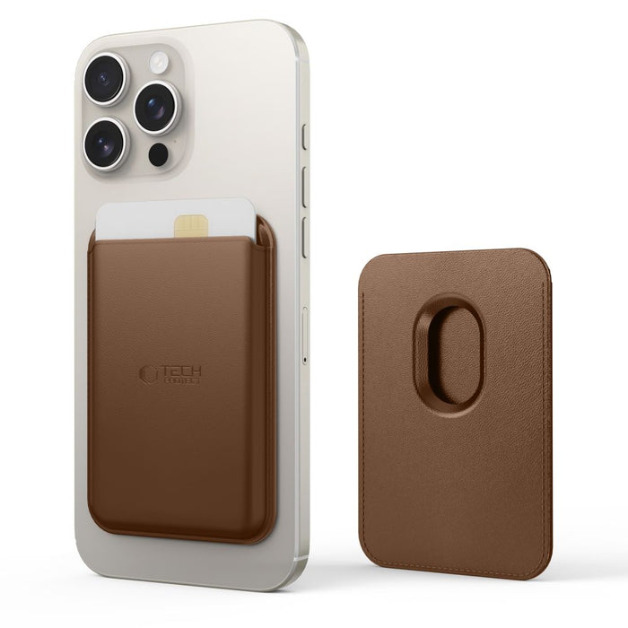 Tech-Protect MagWallet Magsafe case - brown
