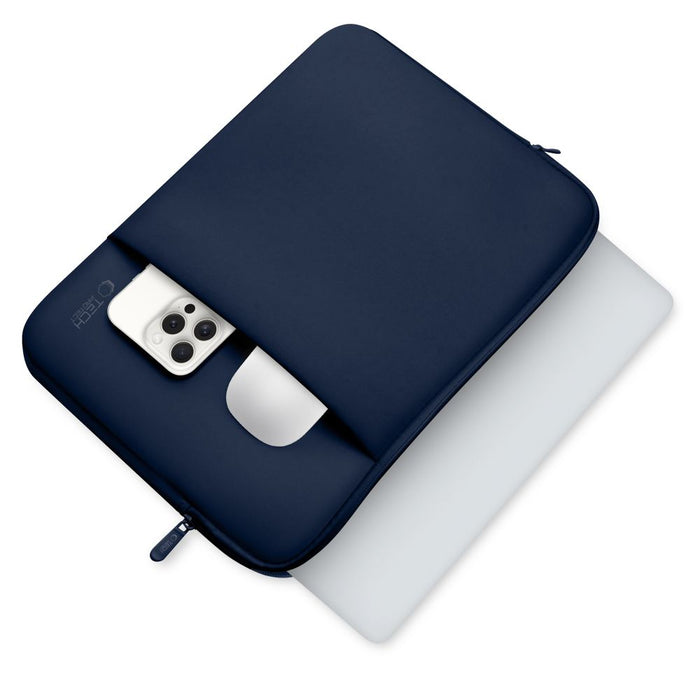 Tech-Protect Neoprene Laptop Case 14" - Navy Blue