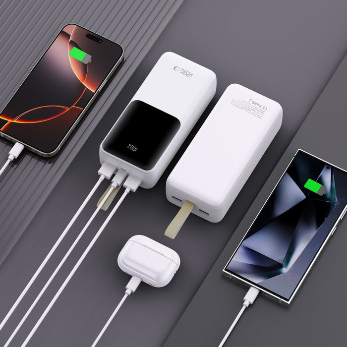 Powerbank Tech-Protect PB03 30000mAh 22.5W - white