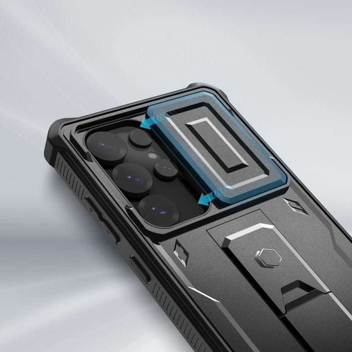 Tech-Protect Kevlar Cam+ Case for Samsung Galaxy S25 Ultra - Black