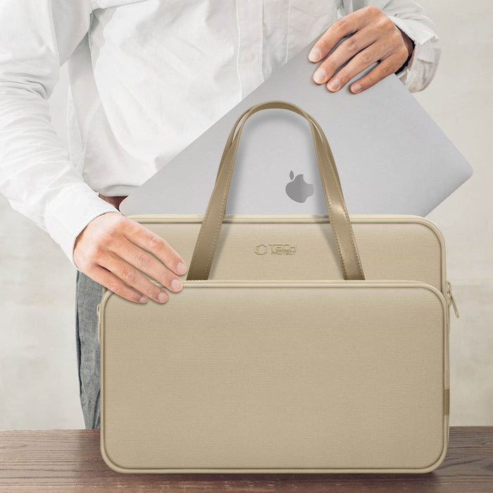 Tech-Protect Carrying Bag for 13-14" Laptop - Beige
