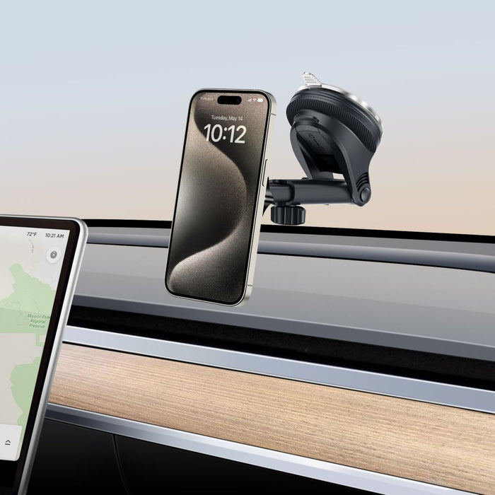 Tech-Protect N58 Magnetic MagSafe Car Holder for Cockpit, Windshield or Air Vent Mount - Black