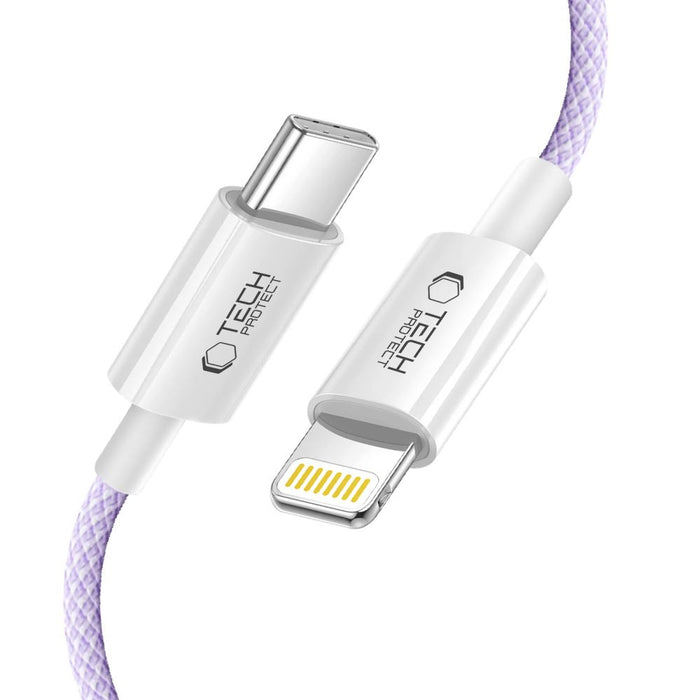 Tech-Protect Ultraboost Lite Lightning Cable PD60W/3A 2m - Purple