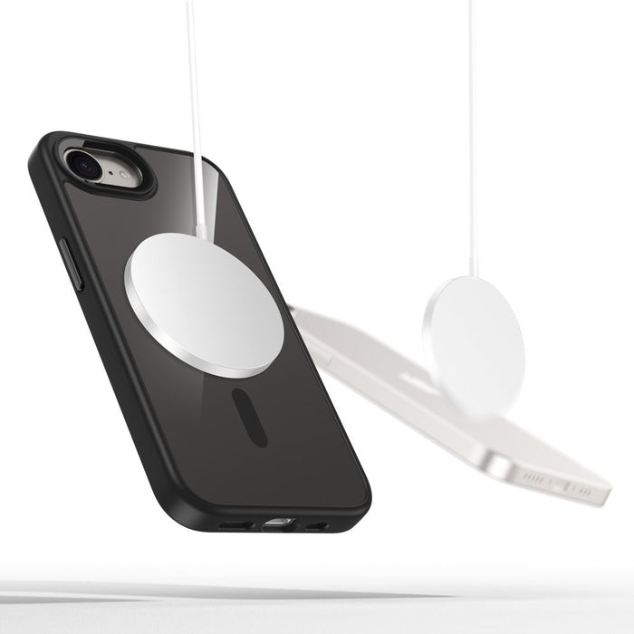 Tech-Protect MagMat MagSafe Case for iPhone 16e / 17e - Black-Transparent