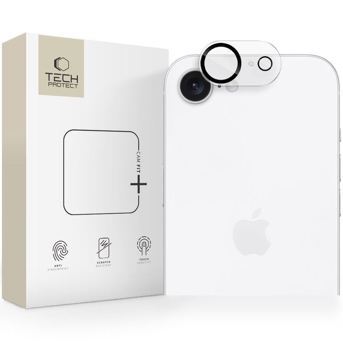 Tech-Protect Cam Fit+ Camera Cover for iPhone 16e / 17e - Clear