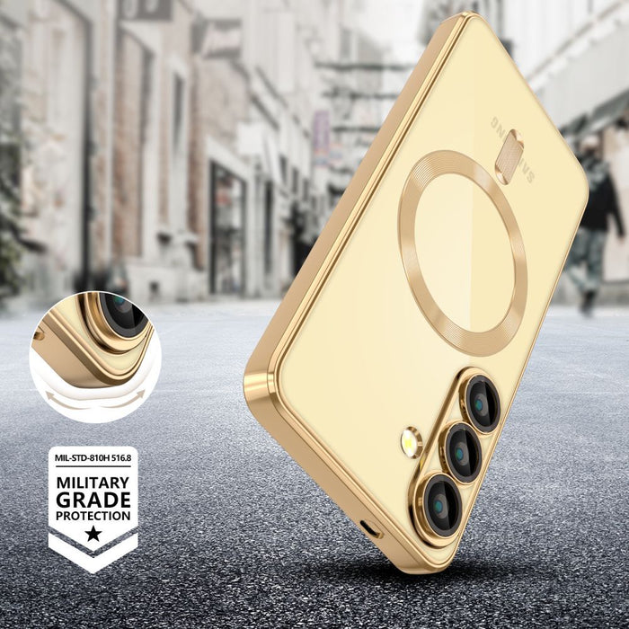 Tech-Protect MagFlex MagSafe Case for Samsung Galaxy A56 5G - Transparent Gold