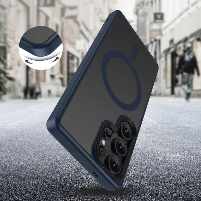 Tech-Protect MagMat MagSafe Case for Samsung Galaxy S25 Ultra - Clear Blue