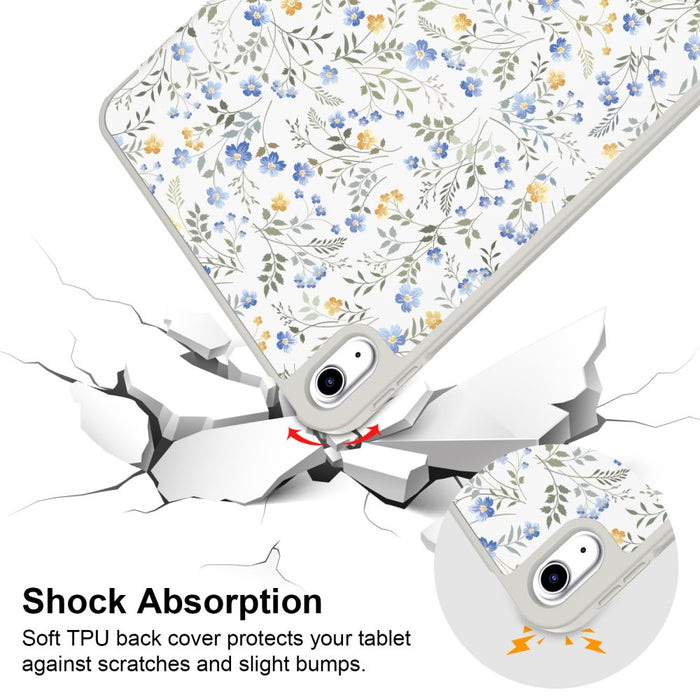 Tech-Protect SC Pen Case for iPad 10.9" 2022 (10th gen.) / 11" 2025 (11th gen.) - Daisies with Leaves
