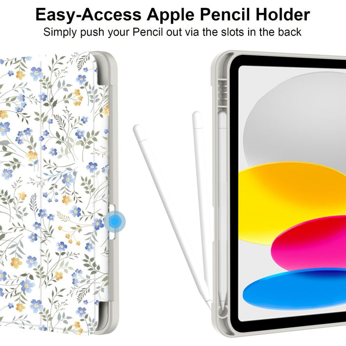 Tech-Protect SC Pen Case for iPad 10.9" 2022 (10th gen.) / 11" 2025 (11th gen.) - Daisies with Leaves