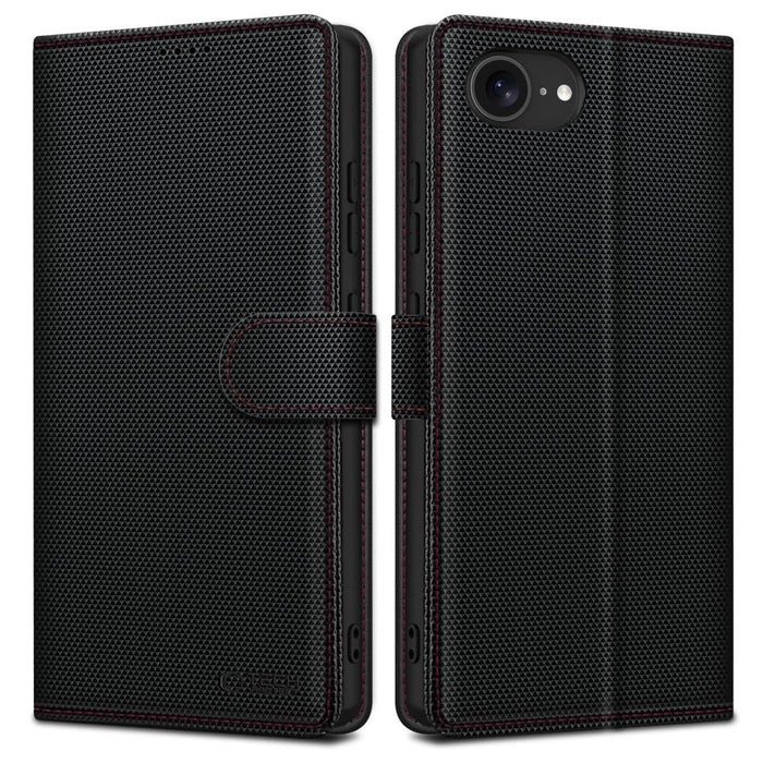 TECH-PROTECT WALLET RS IPHONE 16E BLACK/RED Tech-Protect Wallet case for iPhone 16e - black