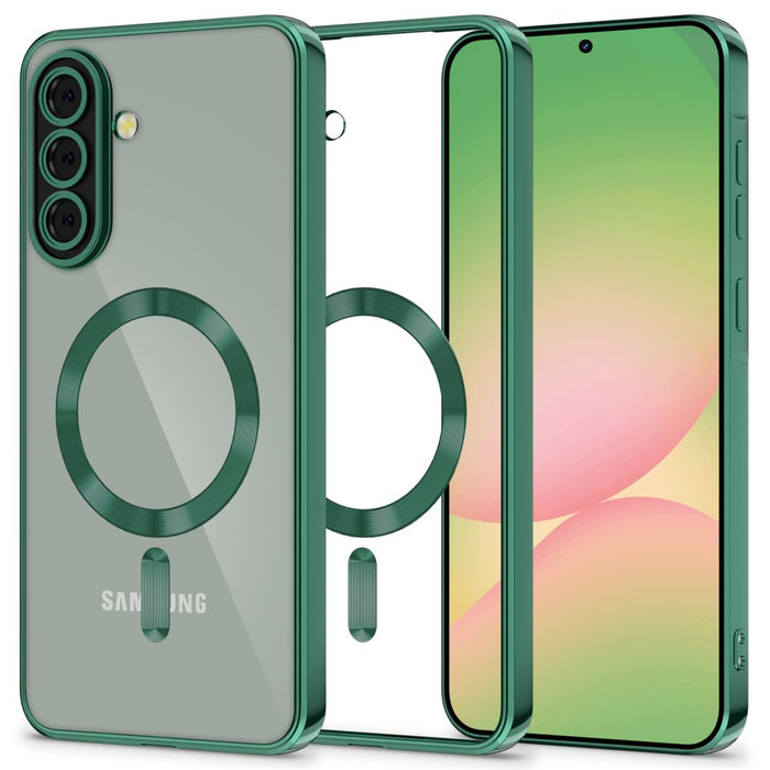 Tech-Protect MagFlex MagSafe Case for Samsung Galaxy A56 5G - Clear Green