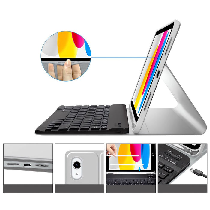 Tech-Protect SC Pen + Keyboard Case for iPad 10.9" 2022 (10th gen.) / 11" 2025 (11th gen.) - Gray