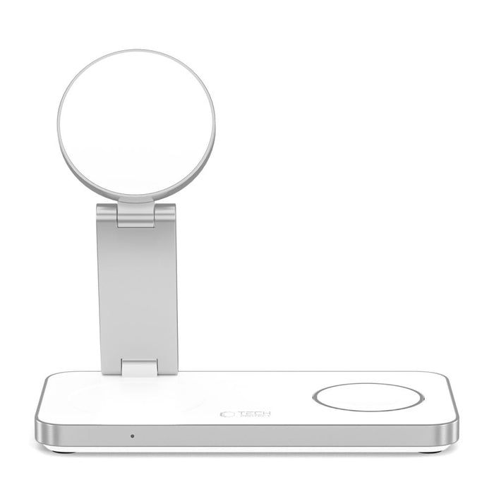 Tech-Protect QI15W-A47 MagSafe 3in1 Inductive Charger + USB-C Cable - White