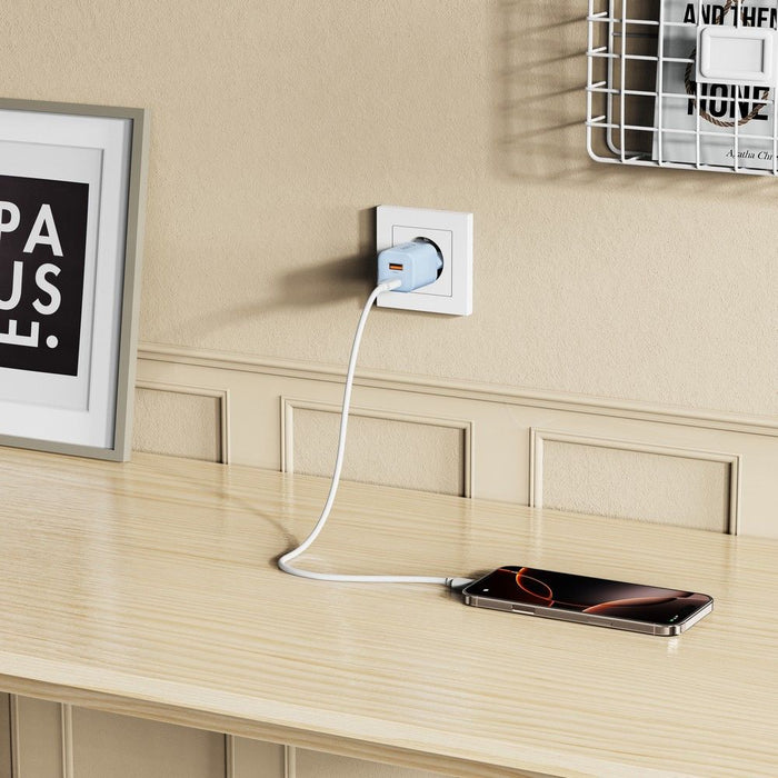 Tech-Protect NCM33W 2-port PD33W/QC3.0 wall charger - blue