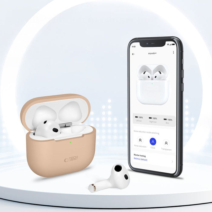 Tech-Protect Silicone Case for Apple AirPods 4 - Black