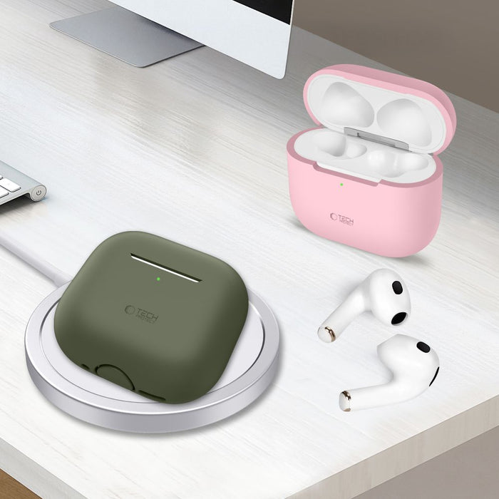 Tech-Protect Silicone Case for Apple AirPods 4 - Gray