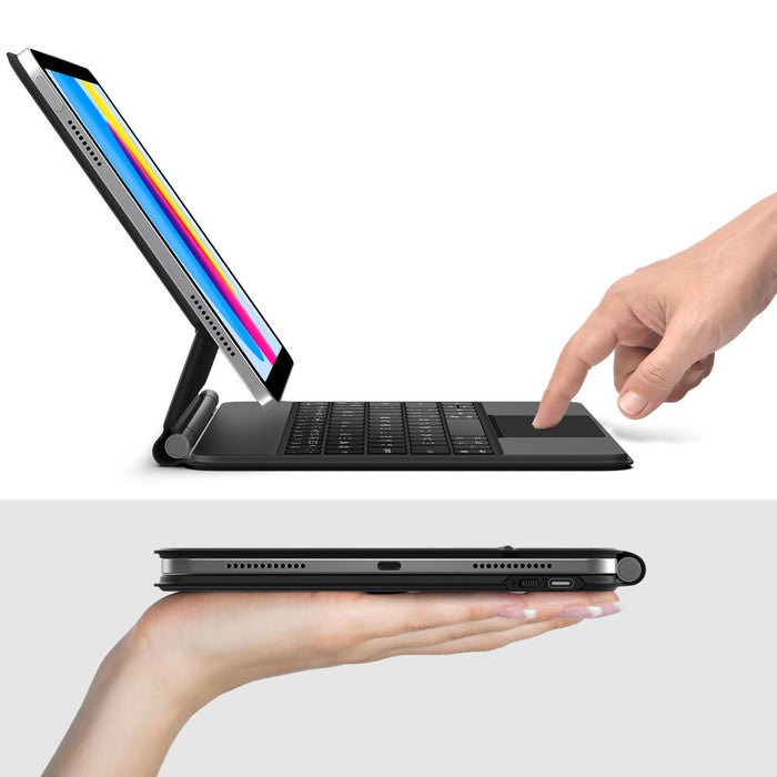 Tech-Protect Smartcase Magnetic with Keyboard for iPad 10.9” 2022 / iPad 11” 2025 - Black