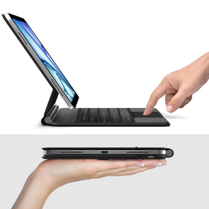 Tech-Protect Smartcase Magnetic with Keyboard for iPad Air 10.9” (2020/2022) / 11” (2024/2025/2026) - Black