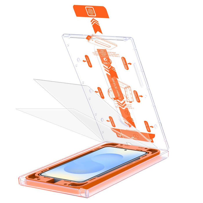 Tech-Protect Quick Set+ Tempered Glass for Samsung Galaxy S25 - Transparent