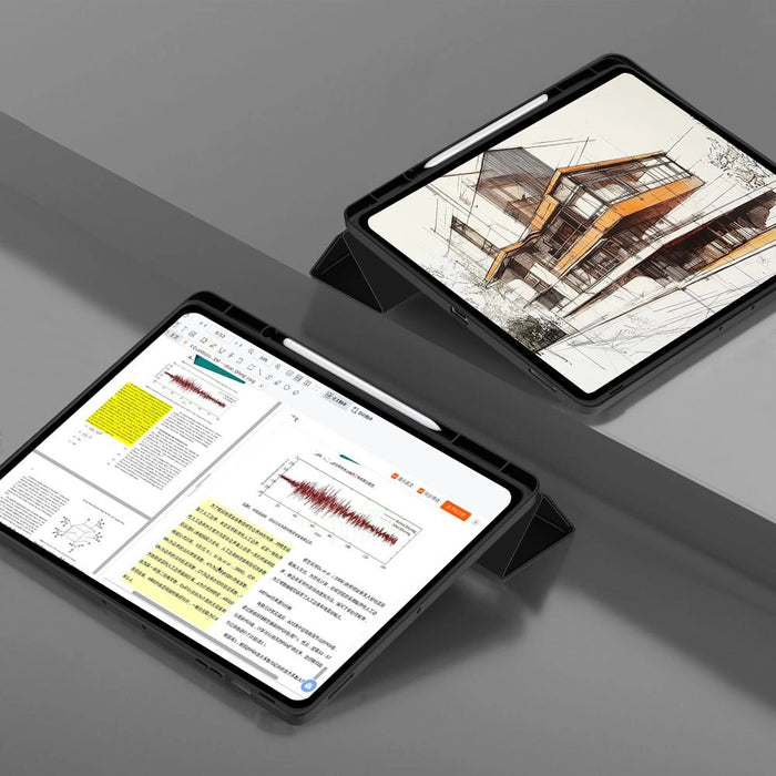 TechProtect SmartCase Pen case for Samsung Galaxy Tab S10 FE+ 13.1 X620 / X626B - black