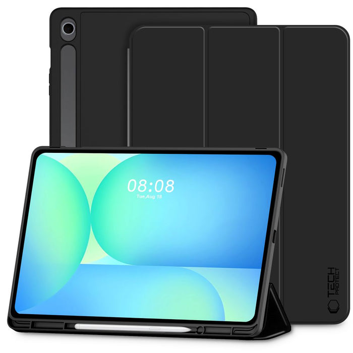 TechProtect SmartCase Pen case for Samsung Galaxy Tab S10 FE+ 13.1 X620 / X626B - black