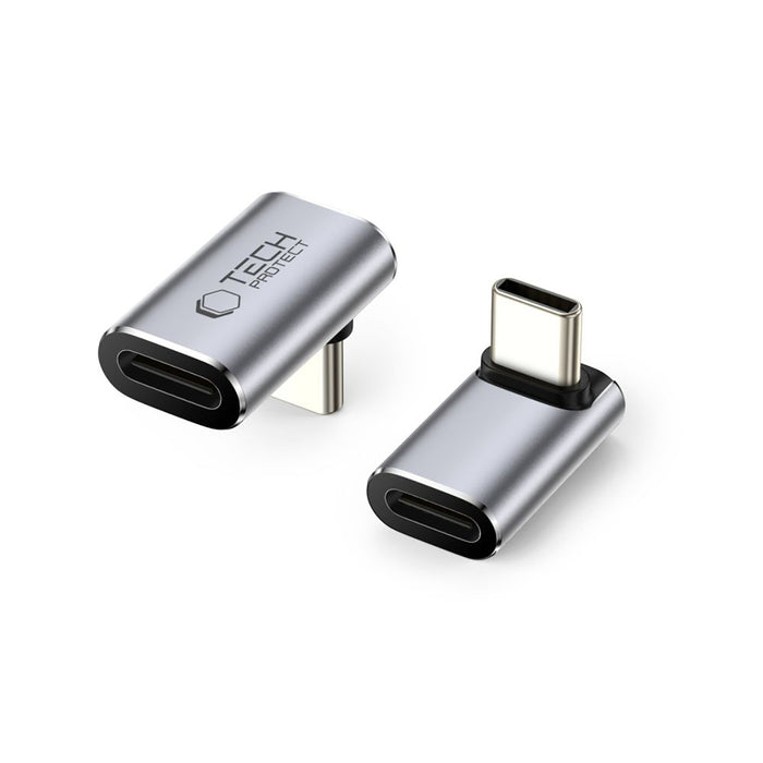 Tech-Protect Ultraboost AA03 USB-C Angled Adapter - Gray