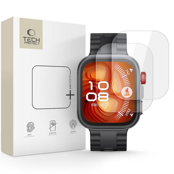 Tech-Protect Glass Fit+ 2-pack tempered glass for Huawei Watch Fit 4 Pro - transparent