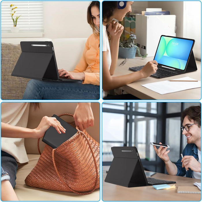 Tech-Protect SC Pen + Keyboard Case for Samsung Galaxy Tab S10 FE+ 13.1 X620 / X626B - Black
