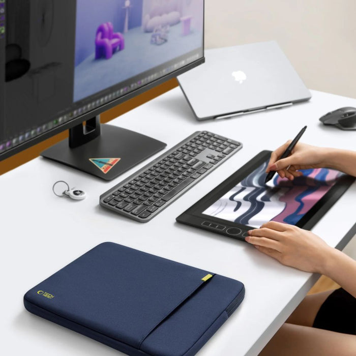 Tech-Protect Defender Laptop Bag 13-14 - Navy Blue