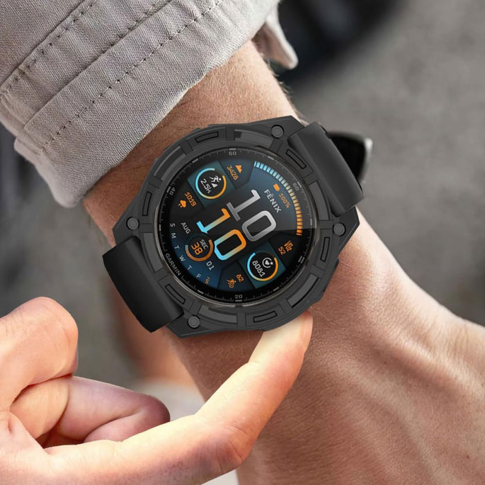 Tech-Protect Defense Air Case for Garmin Fenix 7X / 7X Pro - Black