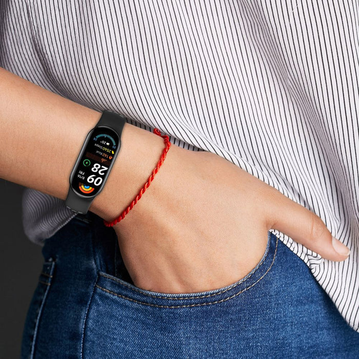 Tech-Protect IconBand Air Strap for Xiaomi Smart Band 8 / 9 / 10 / NFC - Black and Red