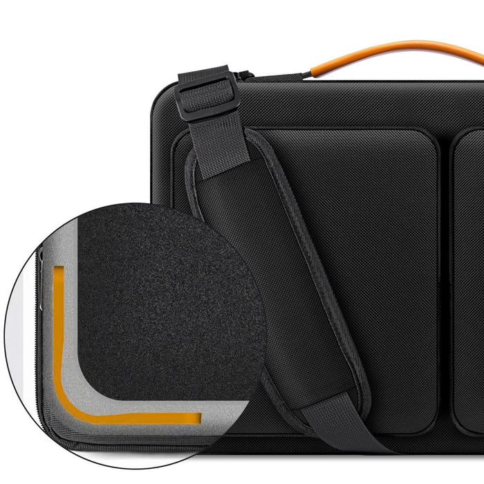 Tech-Protect Defender Bag for 15-16 Laptop - Black and Orange