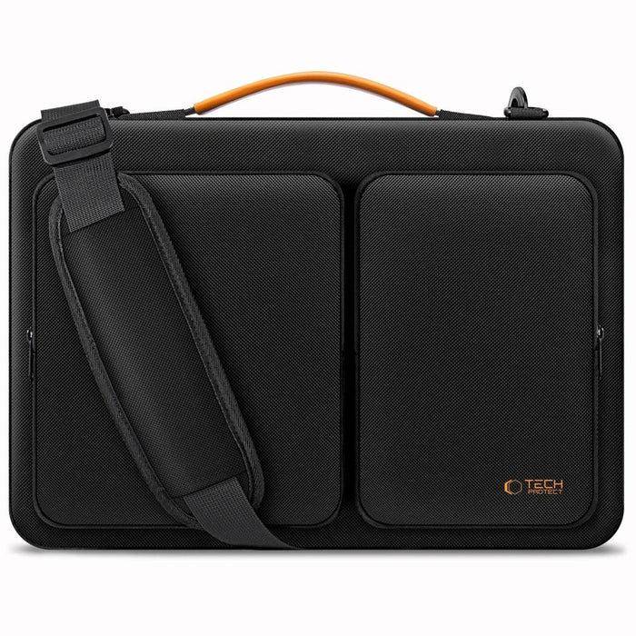 Tech-Protect Defender Bag for Laptop 13-14 - Black and Orange