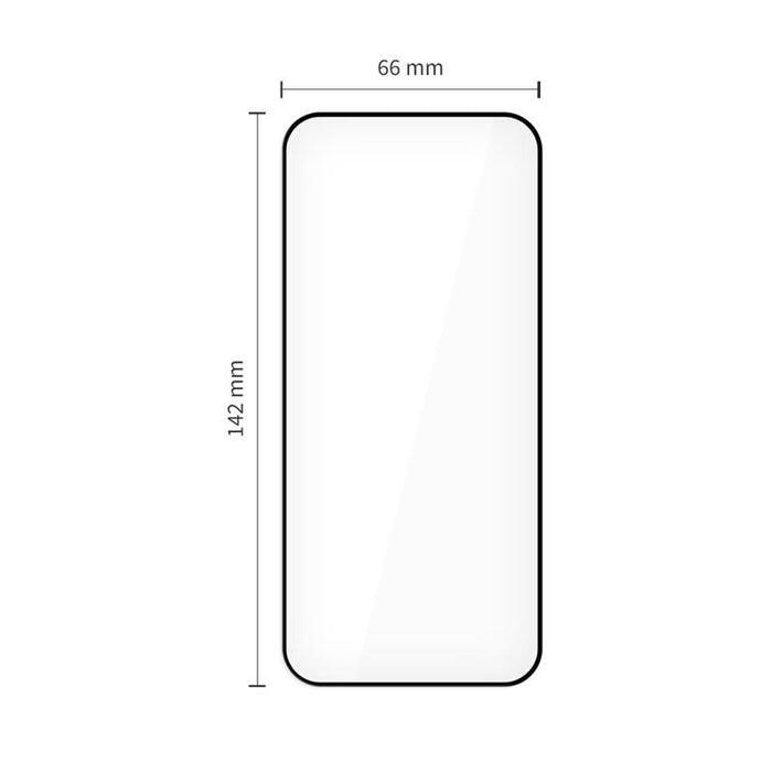 Tech-Protect Quick Set+ 2-pack tempered glass for iPhone 15 Pro - black