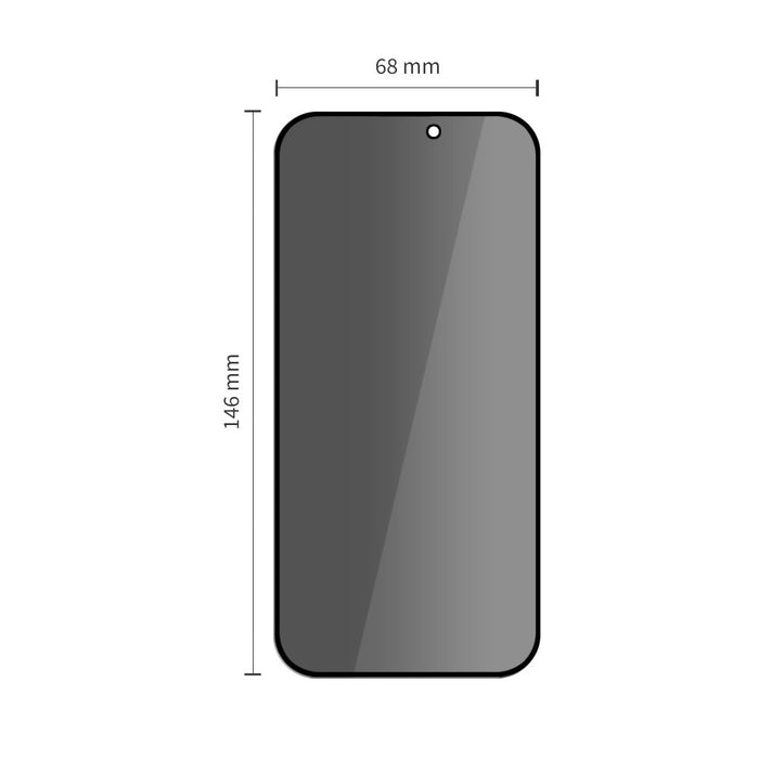 Tech-Protect Quick Set Spy+ Privacy Glass 2-pack for iPhone 16 Pro