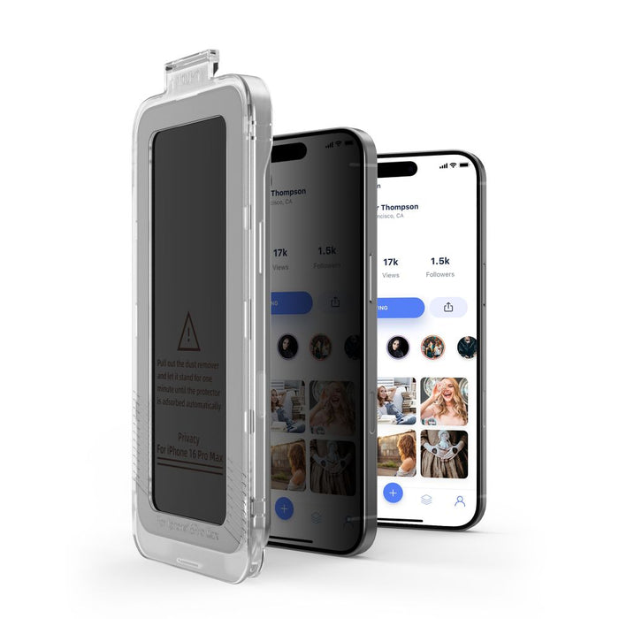 Tech-Protect Quick Set Spy+ Privacy Glass 2-pack for iPhone 15 / 16