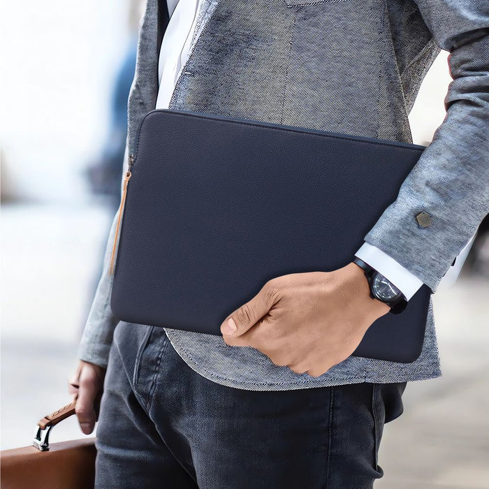 Tech-Protect Fleece Laptop Bag 15-16 - Navy Blue