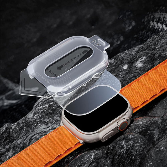 Tech-Protect Easy Set+ Tempered Glass 2-pack for Apple Watch Ultra 1/2 49mm - Clear