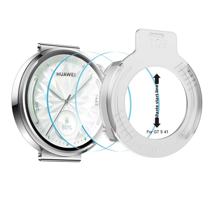 Tech-Protect Easy Set+ 2-pack tempered glass for Huawei Watch GT 5 41 mm - transparent