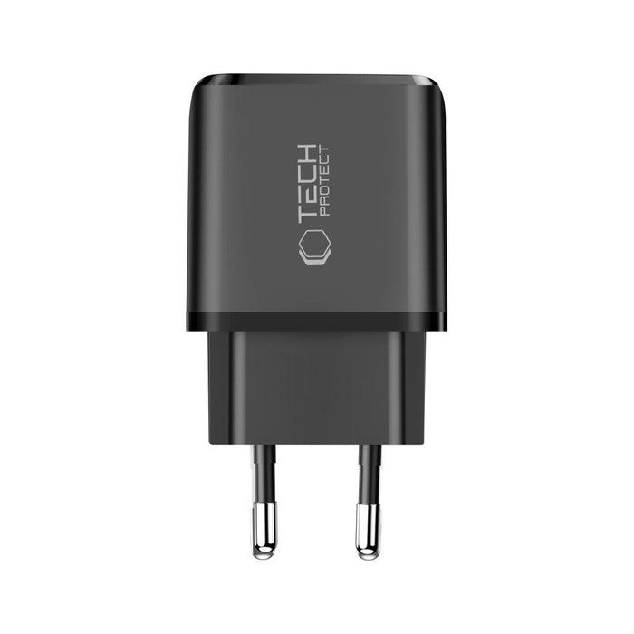 Tech-Protect NCA20 PD 20W / QC3.0 USB-A / USB-C wall charger - black