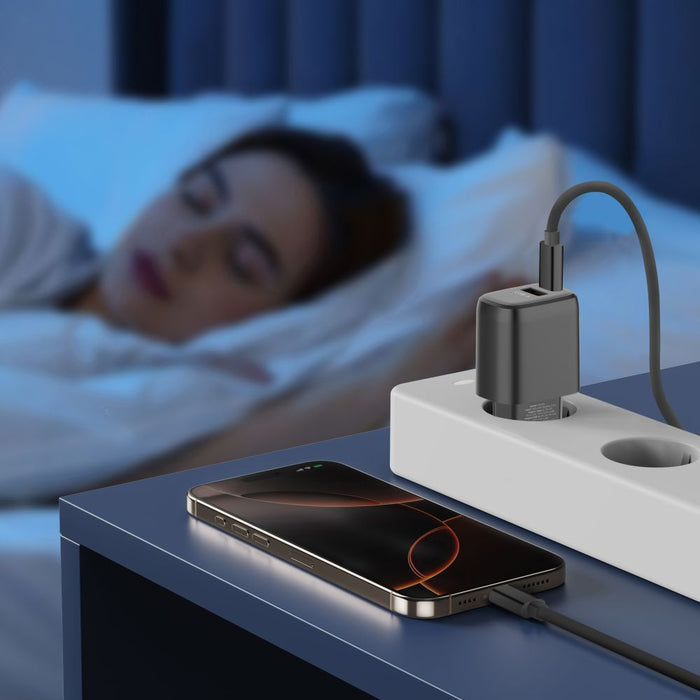 Tech-Protect NCA20 PD 20W / QC3.0 USB-A / USB-C wall charger - black