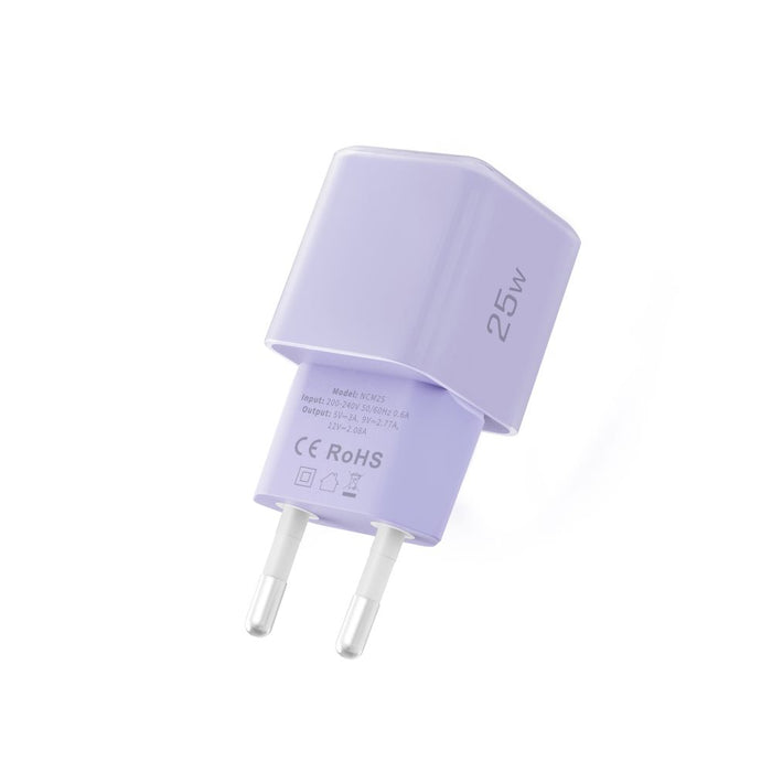 Tech-Protect NCM25 USB-C PD 25W Wall Charger - Purple