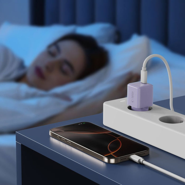 Tech-Protect NCM25 USB-C PD 25W Wall Charger - Purple
